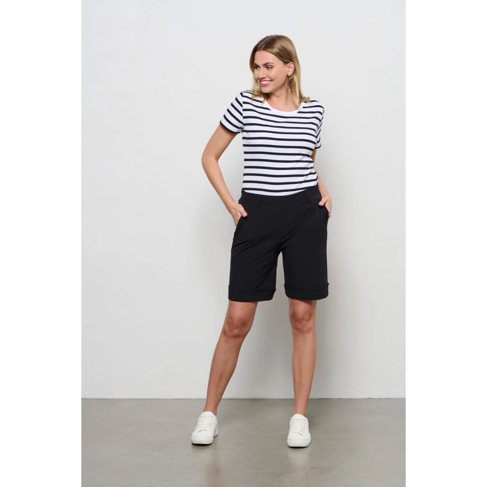 &Co Woman Shorts courts en jean Black Dames