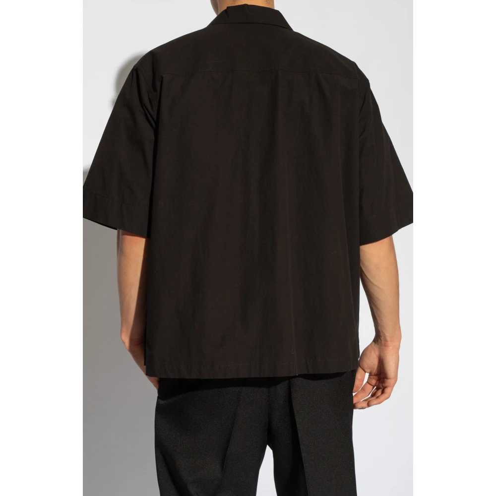 Jil Sander Shirt met patch Black Heren
