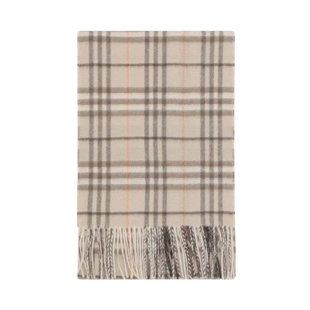 Burberry Check Cashmere Sjaal Multicolor Heren