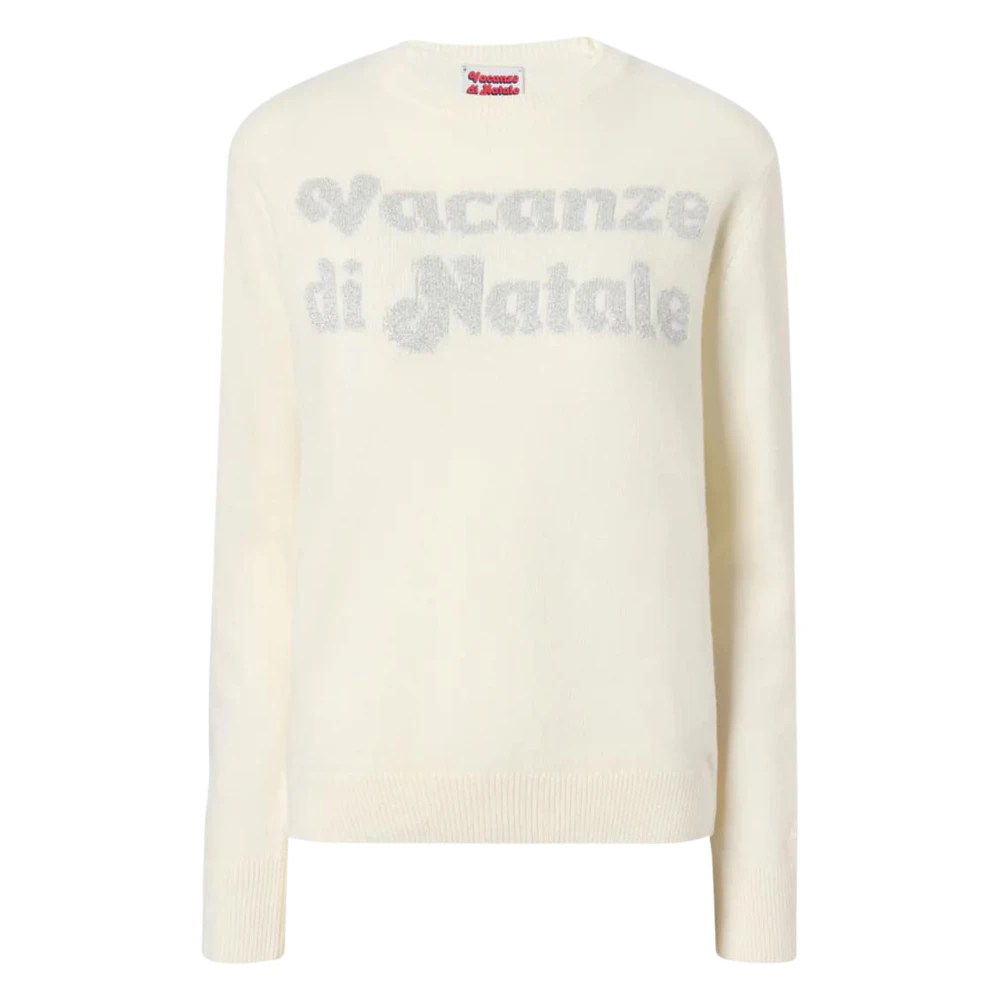 Mc2 Saint Barth Women's Beige Round-Neck Knitwear, Xs, New Queen Jumper