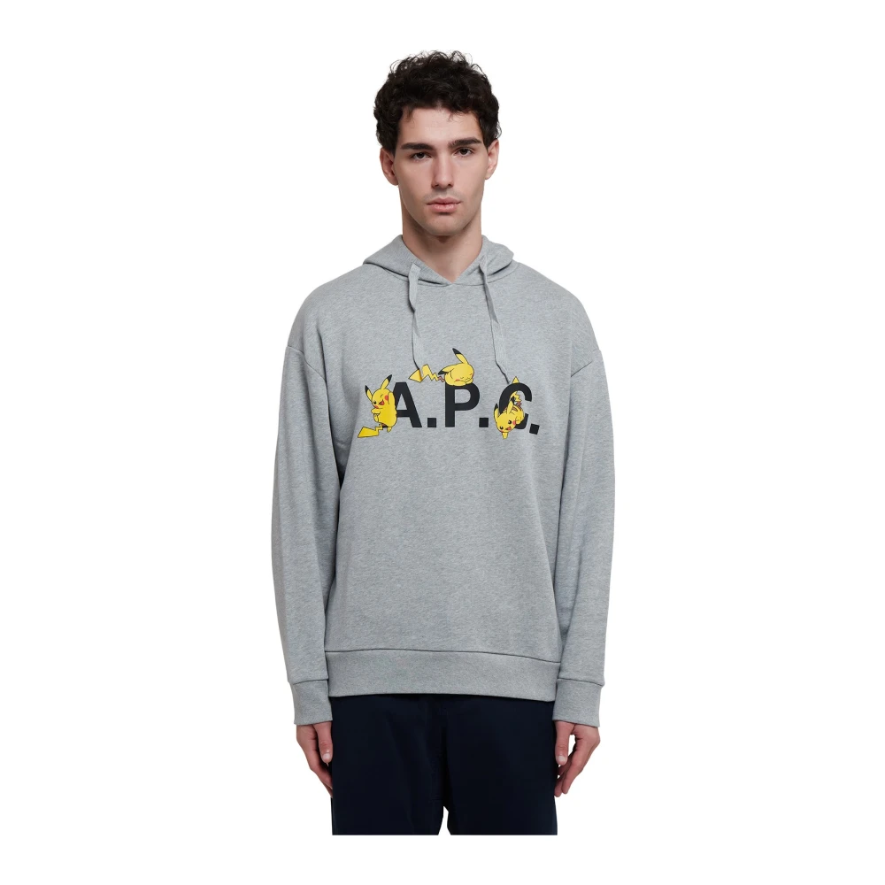 A.p.c. Grijze Pokémon Pikachu Sweatshirt Gray Heren
