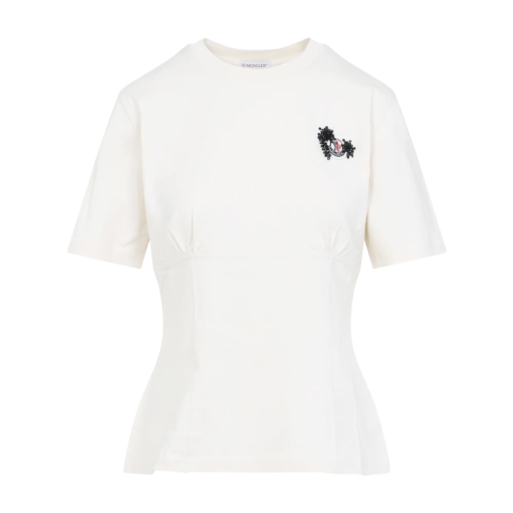 Moncler - Tops > T-Shirts - White - Moncler - Modalova