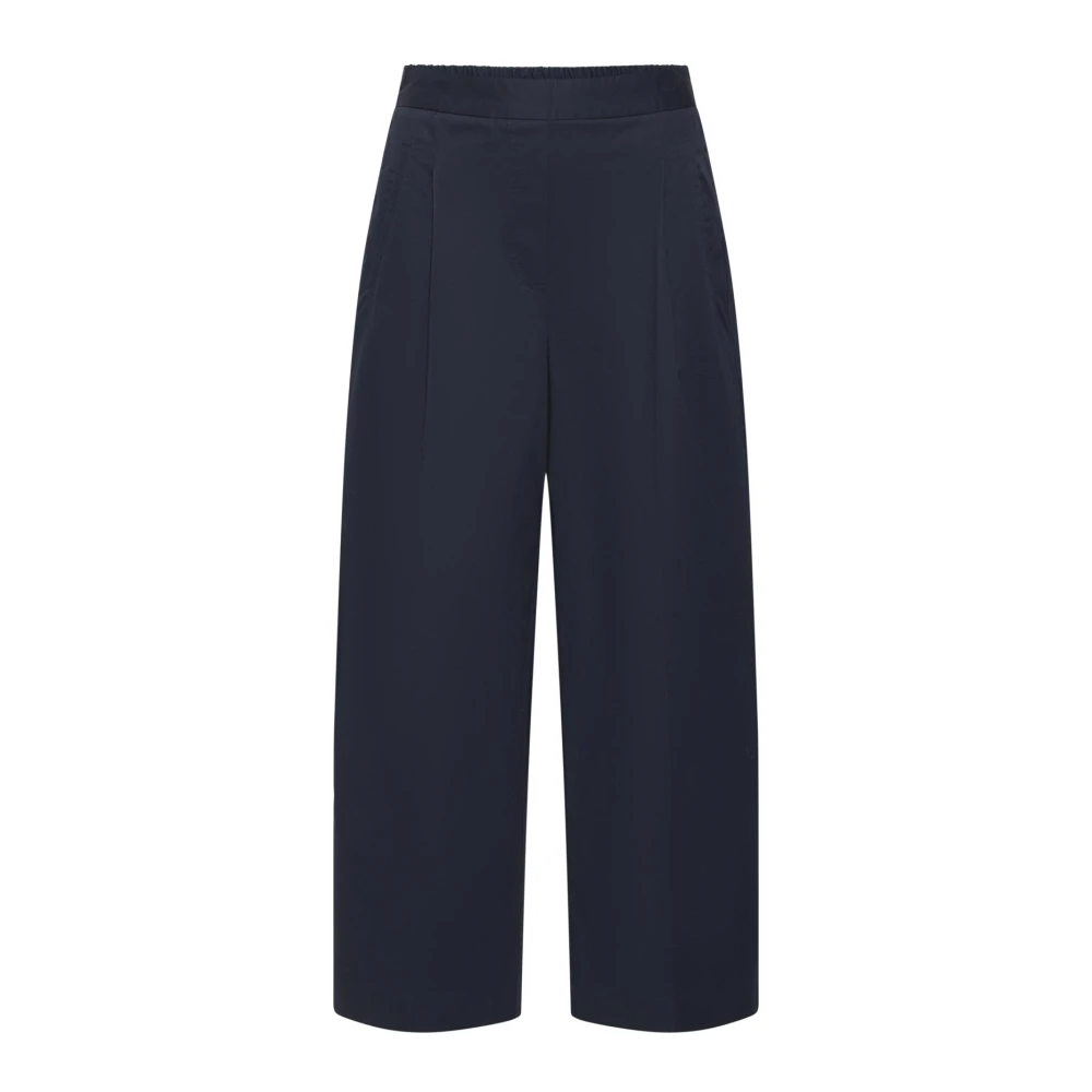 Ichi Blue Kate Wide Trousers - Female - Wide Trousers - Xs - Trousers