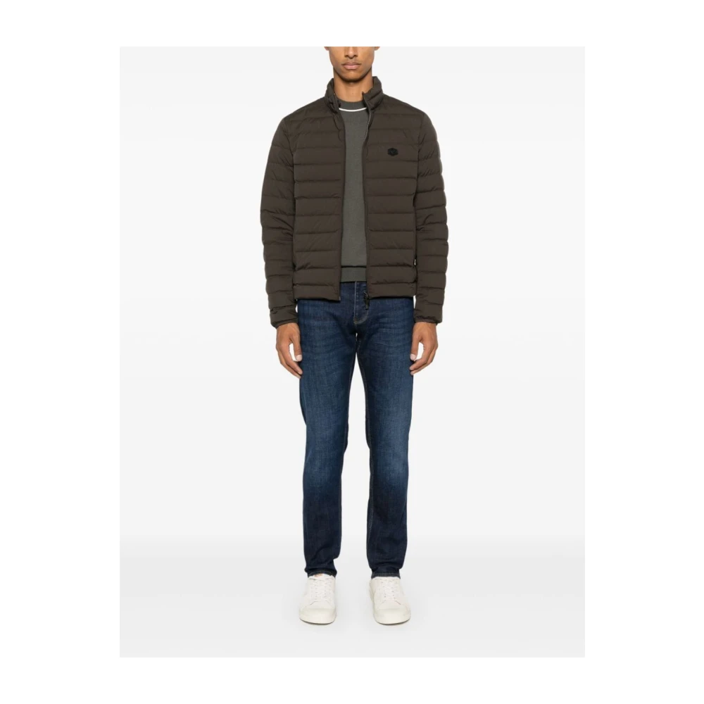 Emporio Armani Logo Appliqué Jeans Blue Heren