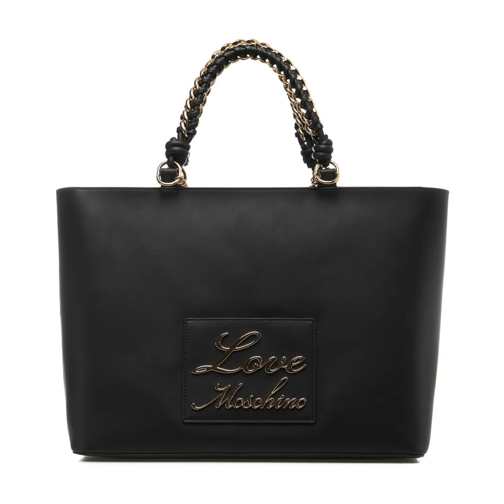 Love Moschino Zwarte Shopper Tas voor Vrouwen Black Dames