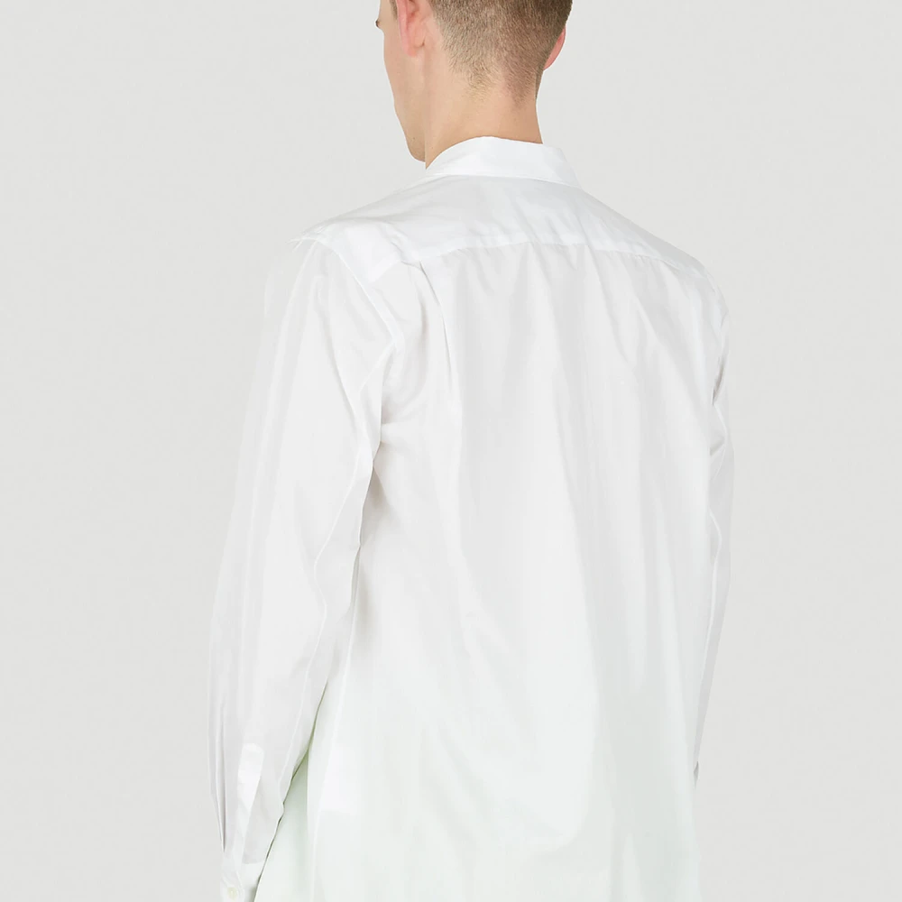 Comme des Garçons Gedrapeerd Overhemd White Heren
