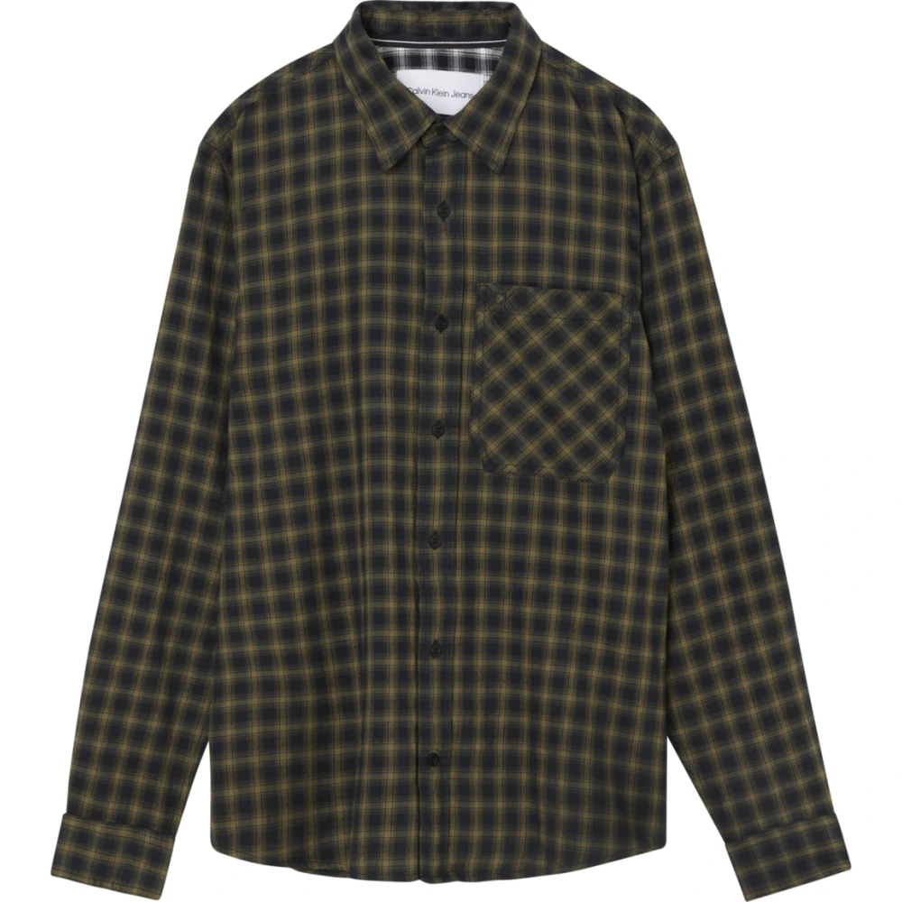 Calvin Klein Men's Multicolor Green Shirt - Casual Shirts - Xs - Shirts