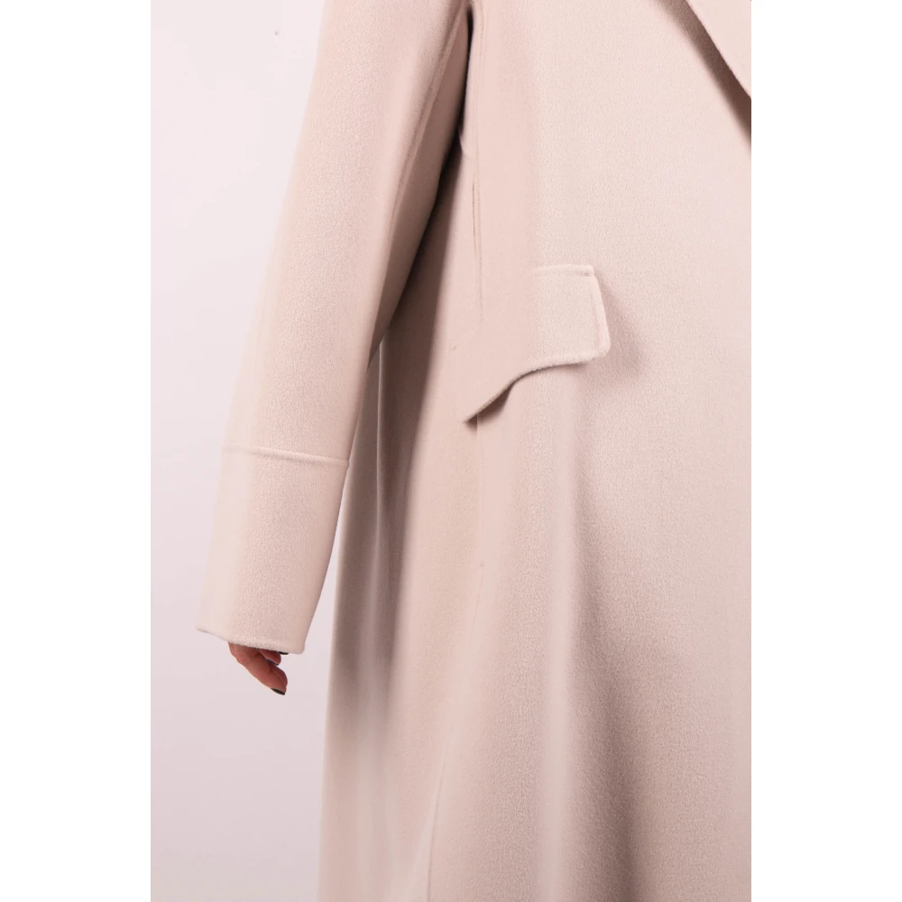Max Mara Licht Beige Jas Malika Pink Dames