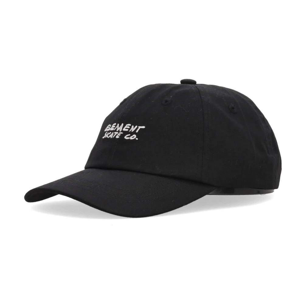 Ele t Gebogen Klep Pet Zwart Katoen Black Unisex