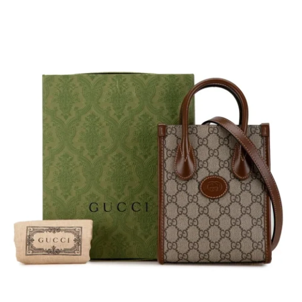 Gucci Vintage Pre-owned Leather gucci-bags Brown Dames