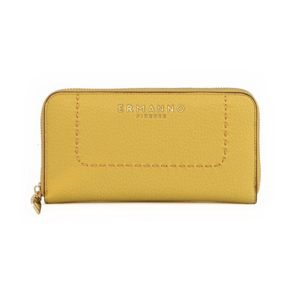 Ermanno Scervino Firenze Portemonnee van Polyurethaan Yellow Dames