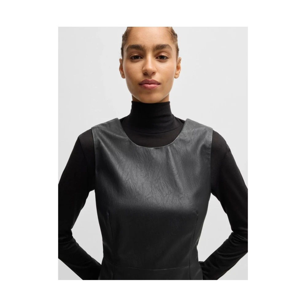 Hugo Boss Elegante Jurk voor Vrouwen Black Dames
