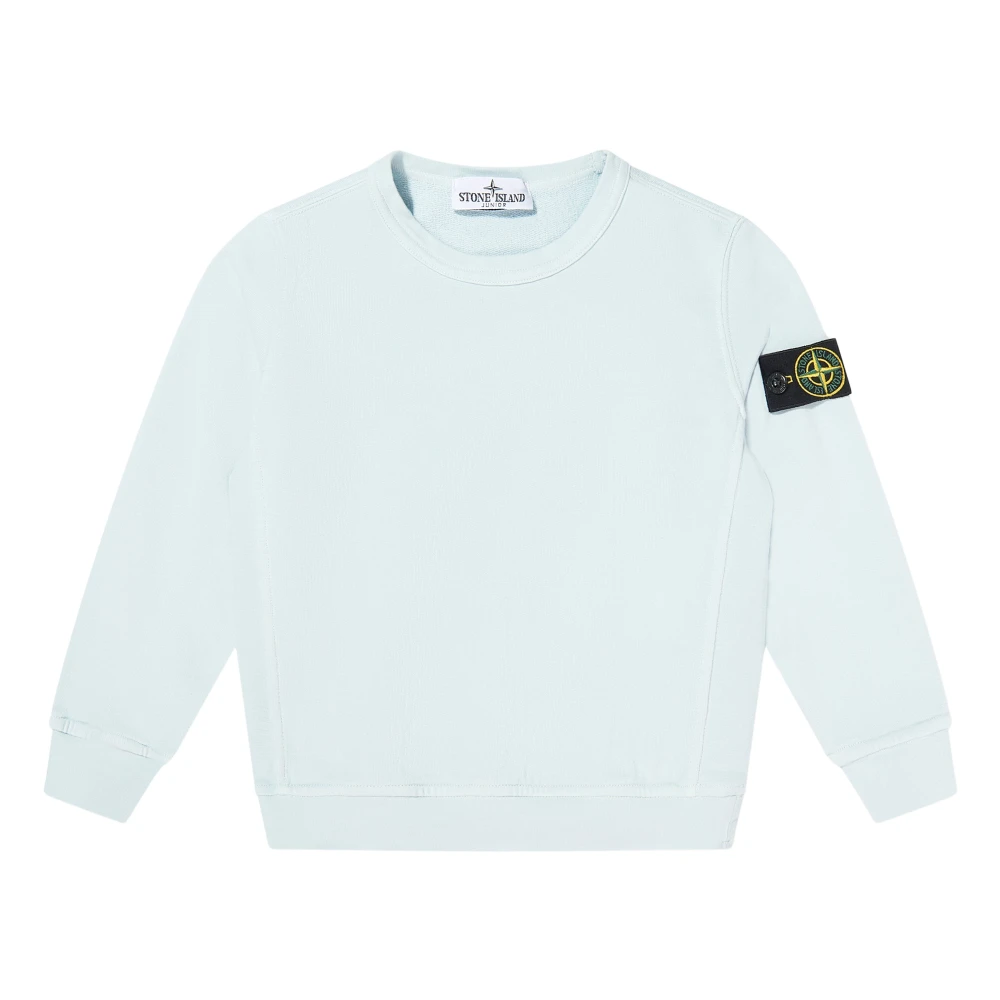 Stone Island Boys Blue Cotton Fleece Sweatshirt - Kids Sweatshirts - 12 Y - Kids
