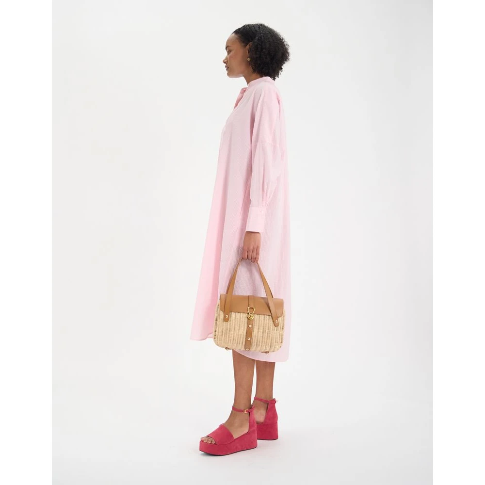 Ines De La Fressange Paris Katoenen Jongensjurk Pink Dames