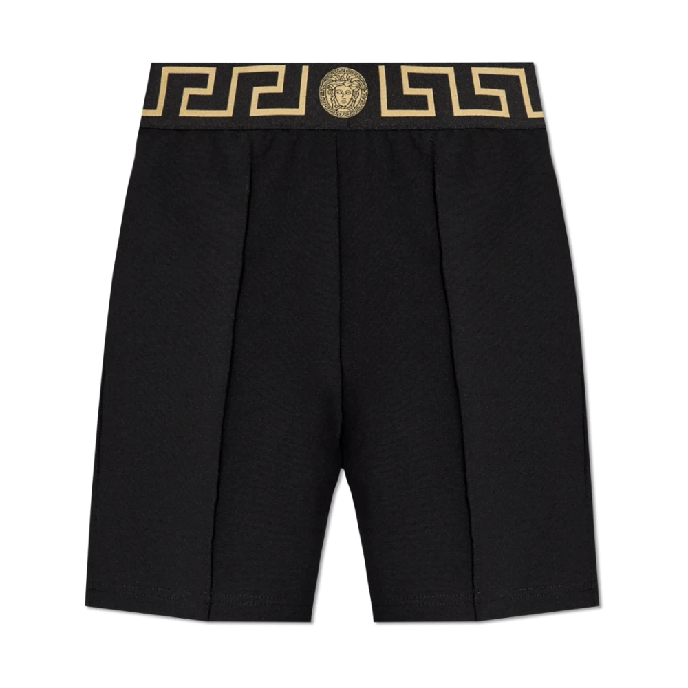 Versace Shorts met logo Black Dames