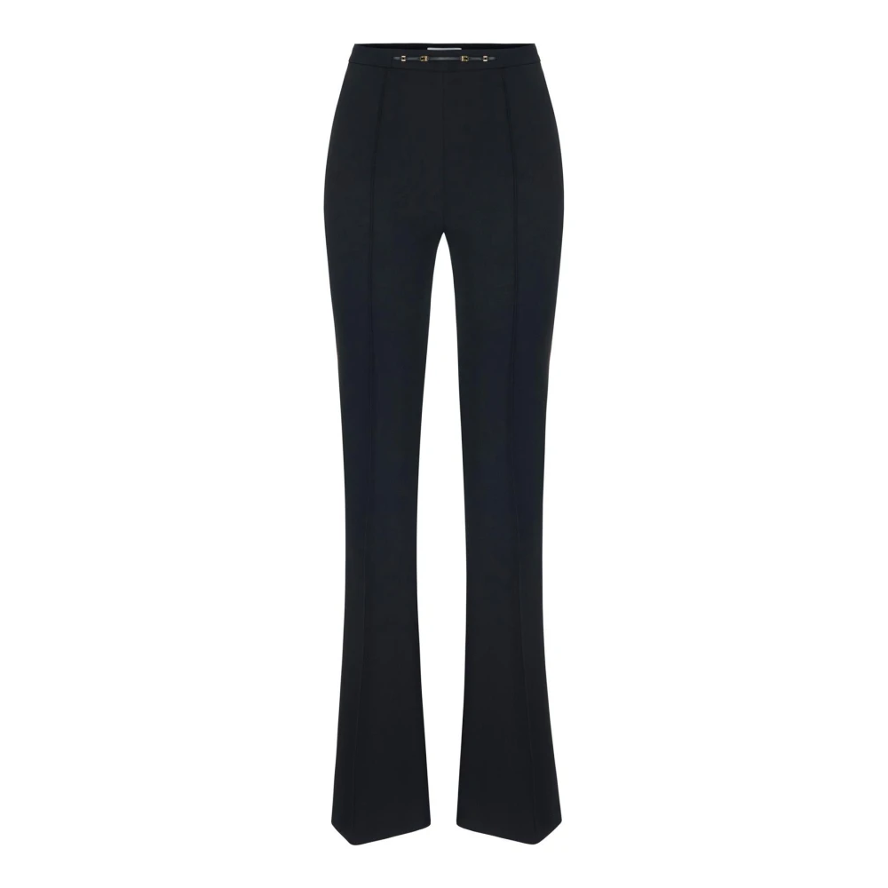 Elisabetta Franchi - Schmal Geschnittene Bootcut-Hose - Trousers - Damen - Schwarzk - L - Bild 3