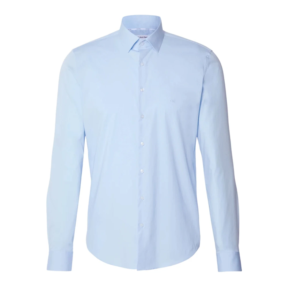 Calvin Klein Heldere Blauwe Slim Fit Overhemd Blue Heren