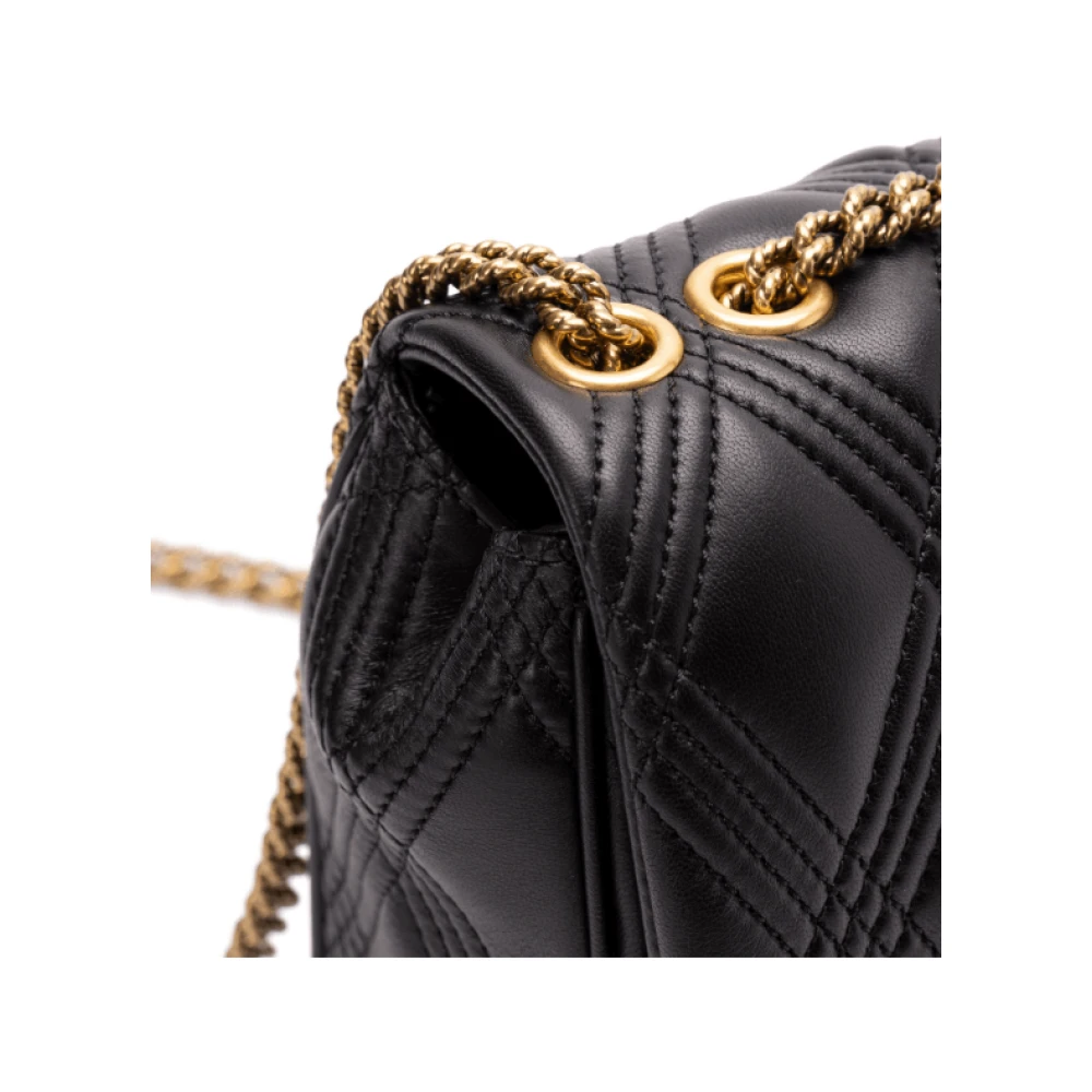 Valentino Zwarte schoudertas met kliksluiting Black Dames