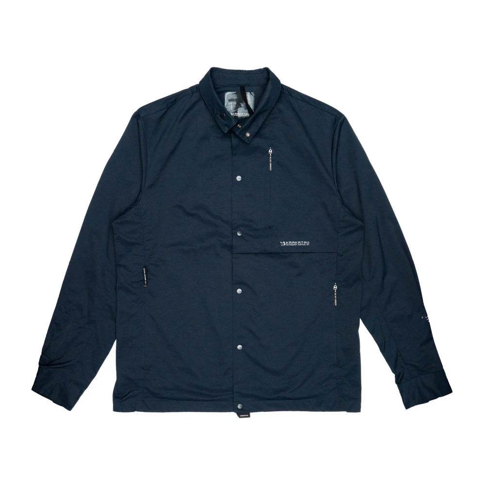 Krakatau Katoenen overshirt Zitmo voor laagjes Blue Heren