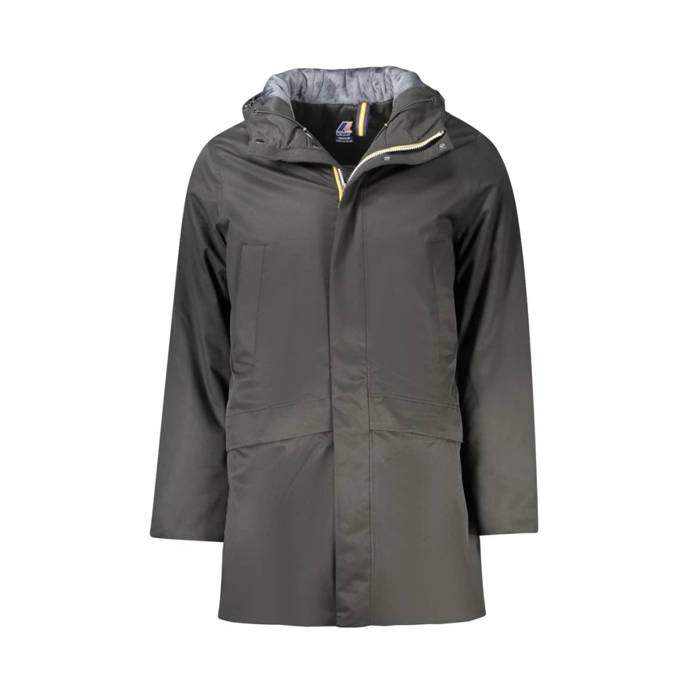 K-way Zwarte Polyester Jas Black Heren