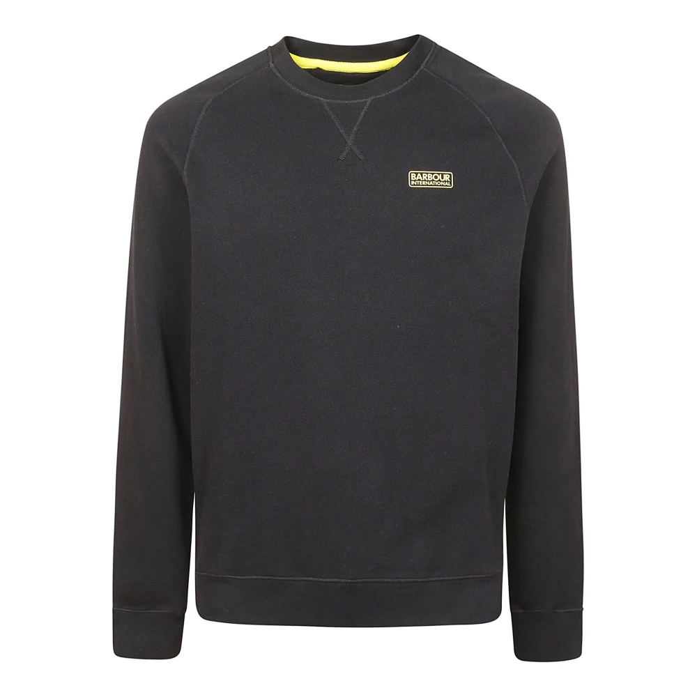 Barbour Essentiële Crew Katoenen Sweatshirt Zwart Black Heren