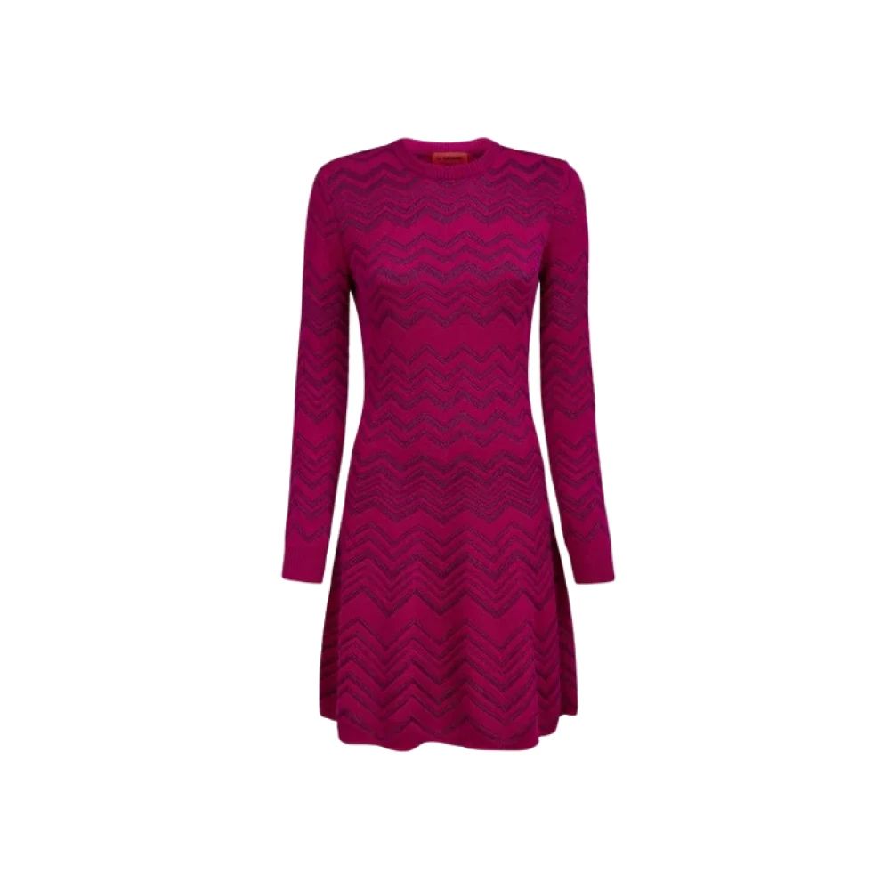Missoni Pre-owned Wool dresses Pink Dames