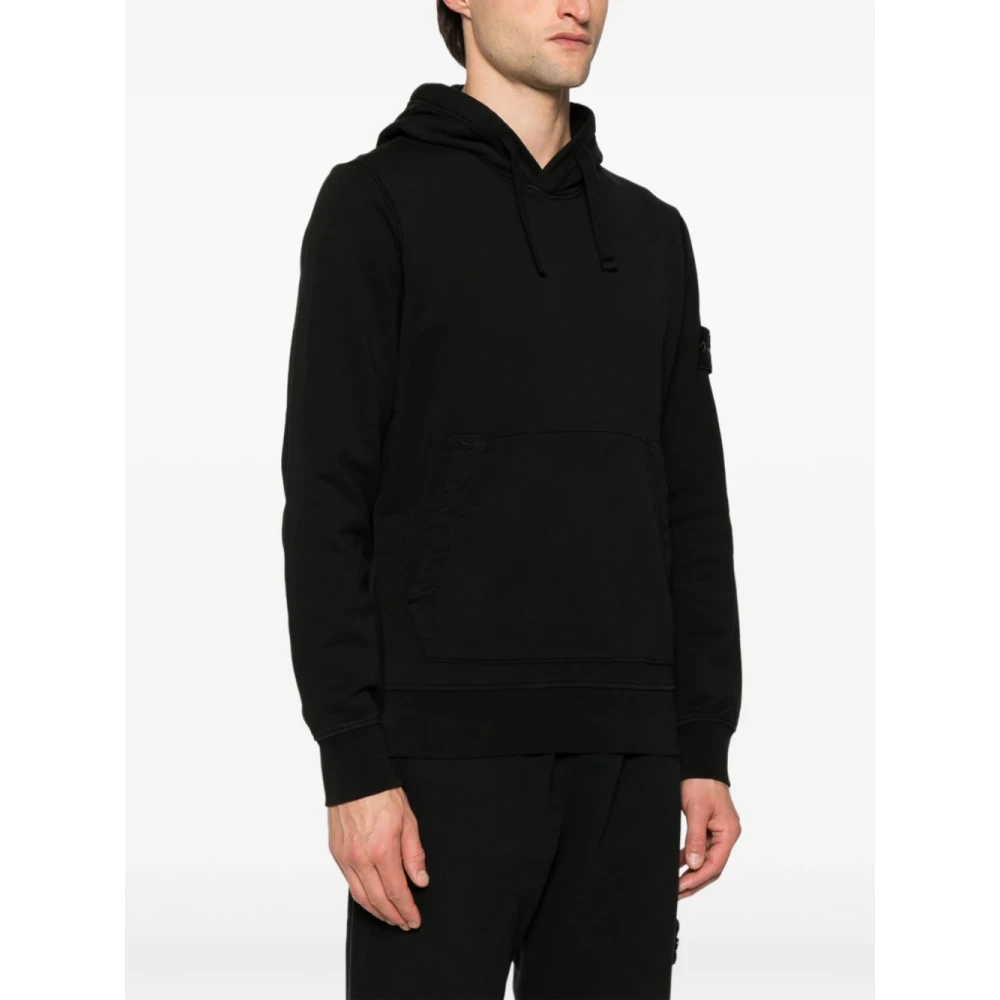 Stone Island Zwarte Trui voor Mannen Black Heren