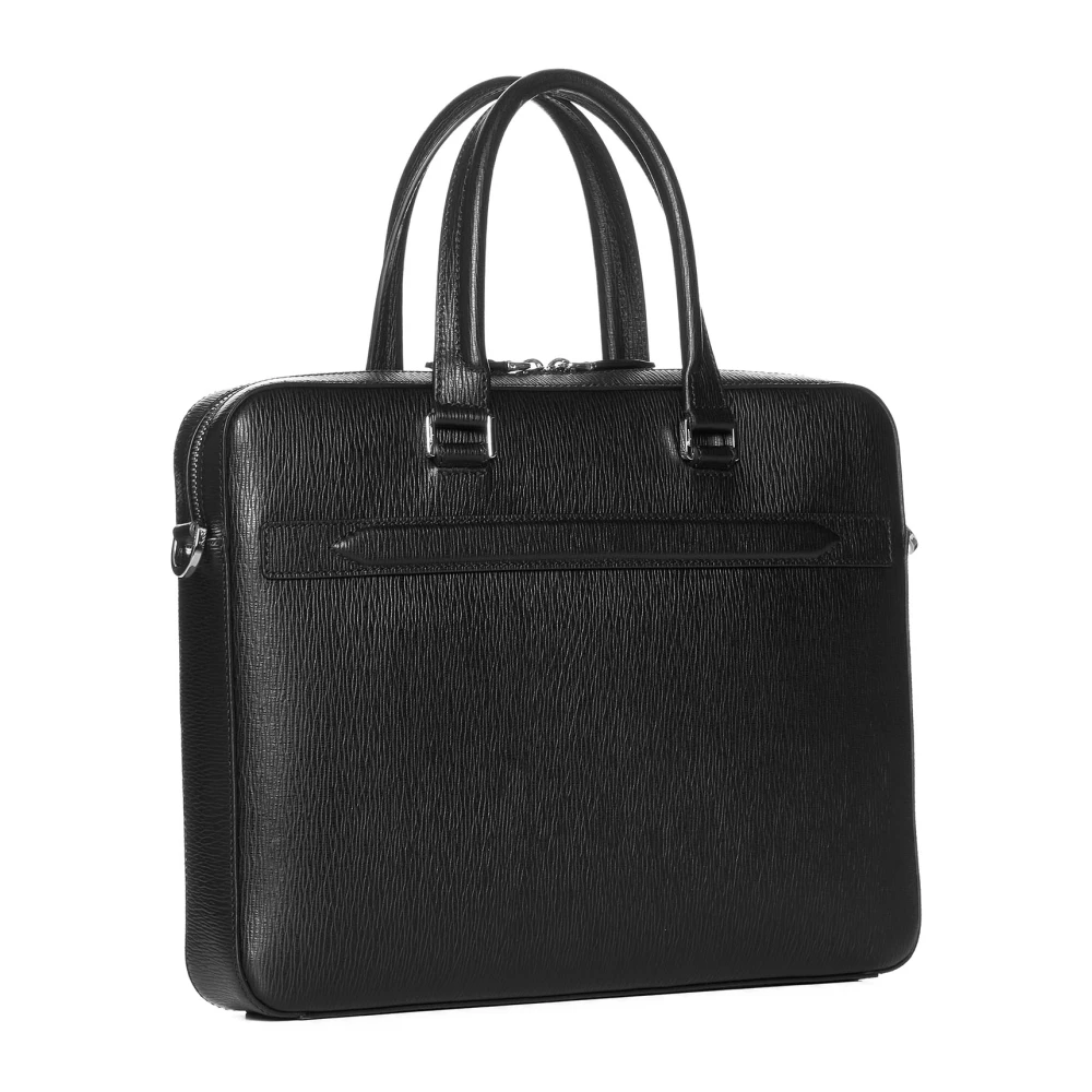 Salvatore Ferragamo Gancini Revival Aktetas Black Heren