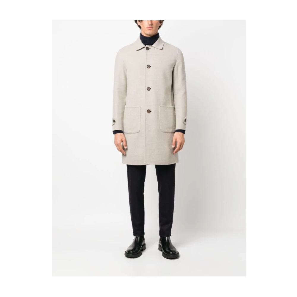 Eleventy Single-Breasted Jas Beige Heren