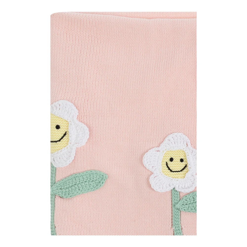 Stella Mccartney Geborduurd Deken Pink Unisex