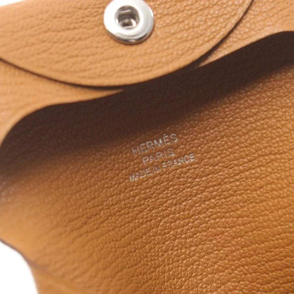 Hermès Vintage Pre-owned Leather wallets Brown Dames
