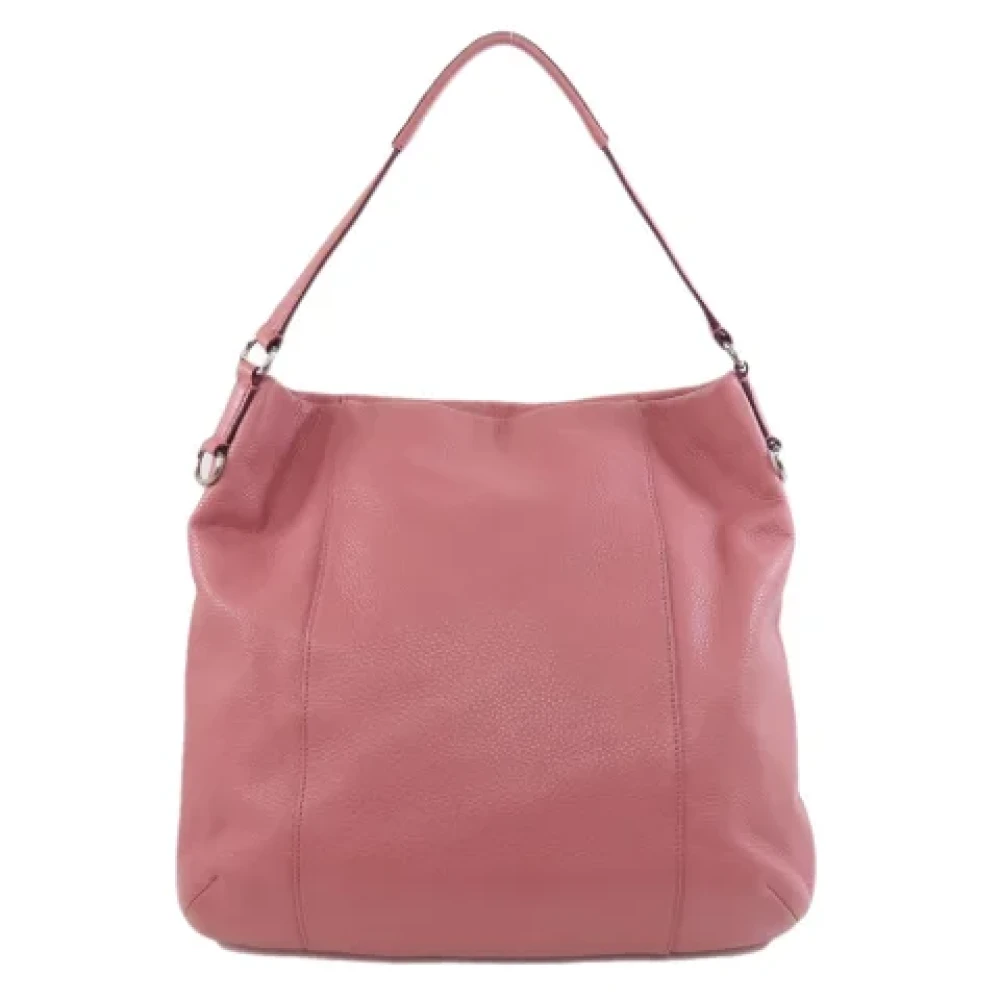 Coach Pre-owned Leather handbags Pink Dames