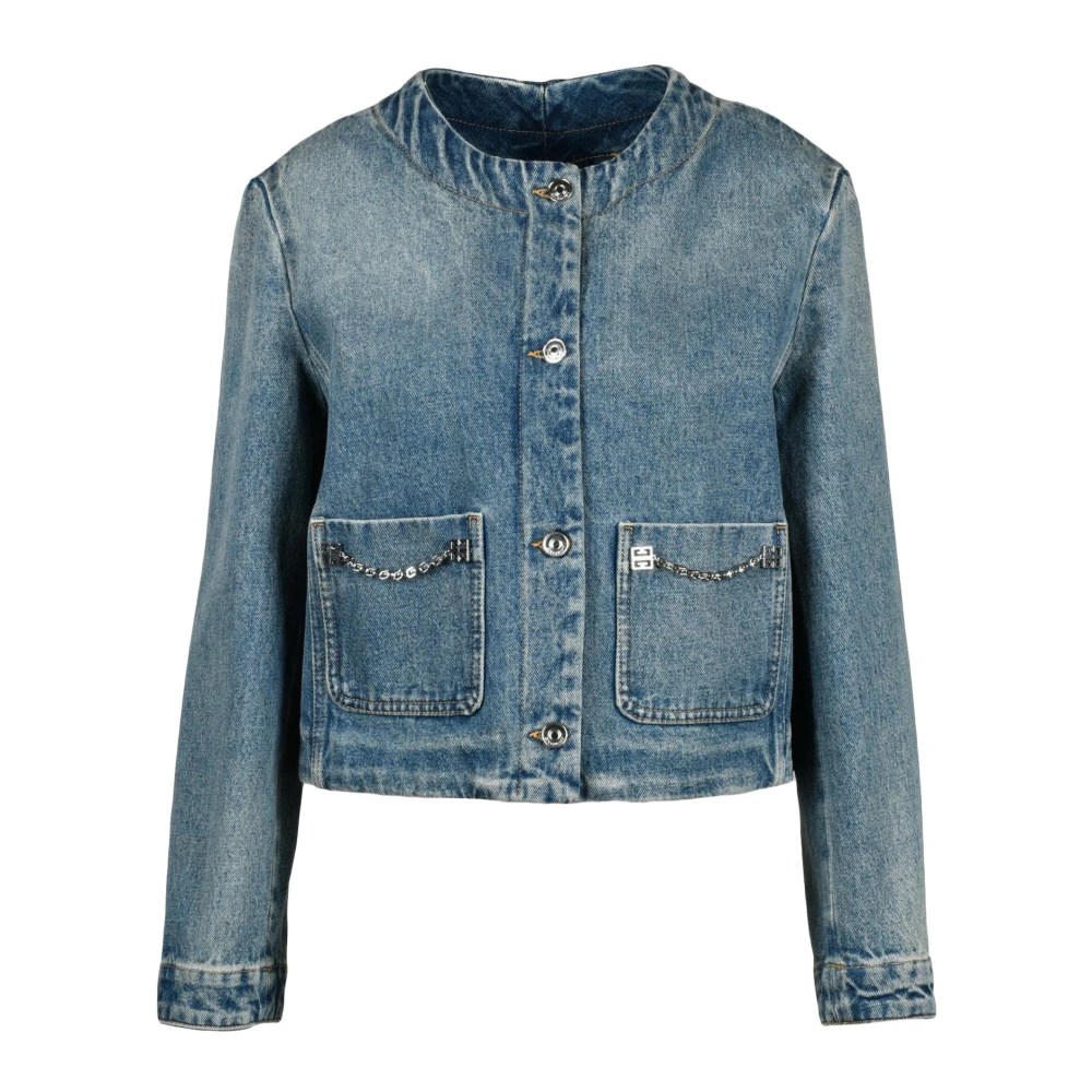Givenchy Spijkerjasje met knoopsluiting Blue Dames