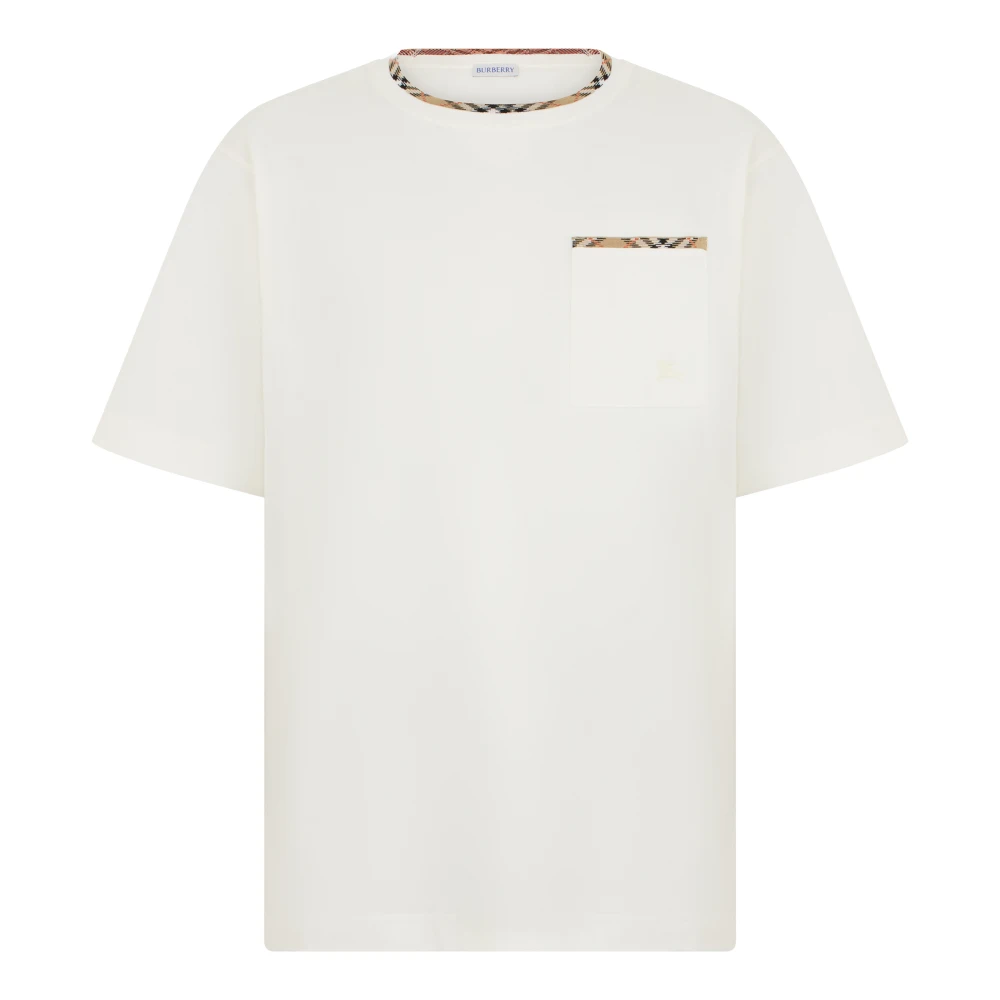 Burberry Uomo Bianco Top, S, New,