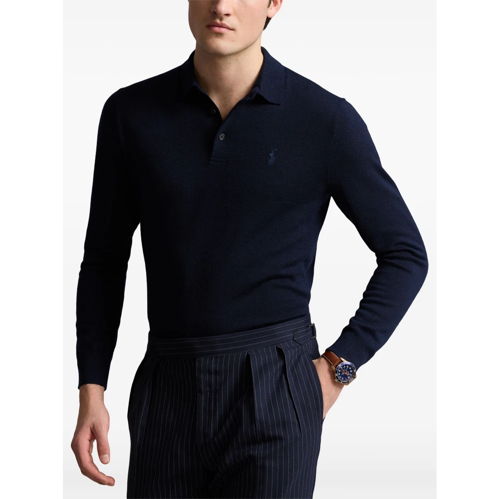 Polo Ralph Lauren Hunter Navy Pullover Sweater Blue Heren