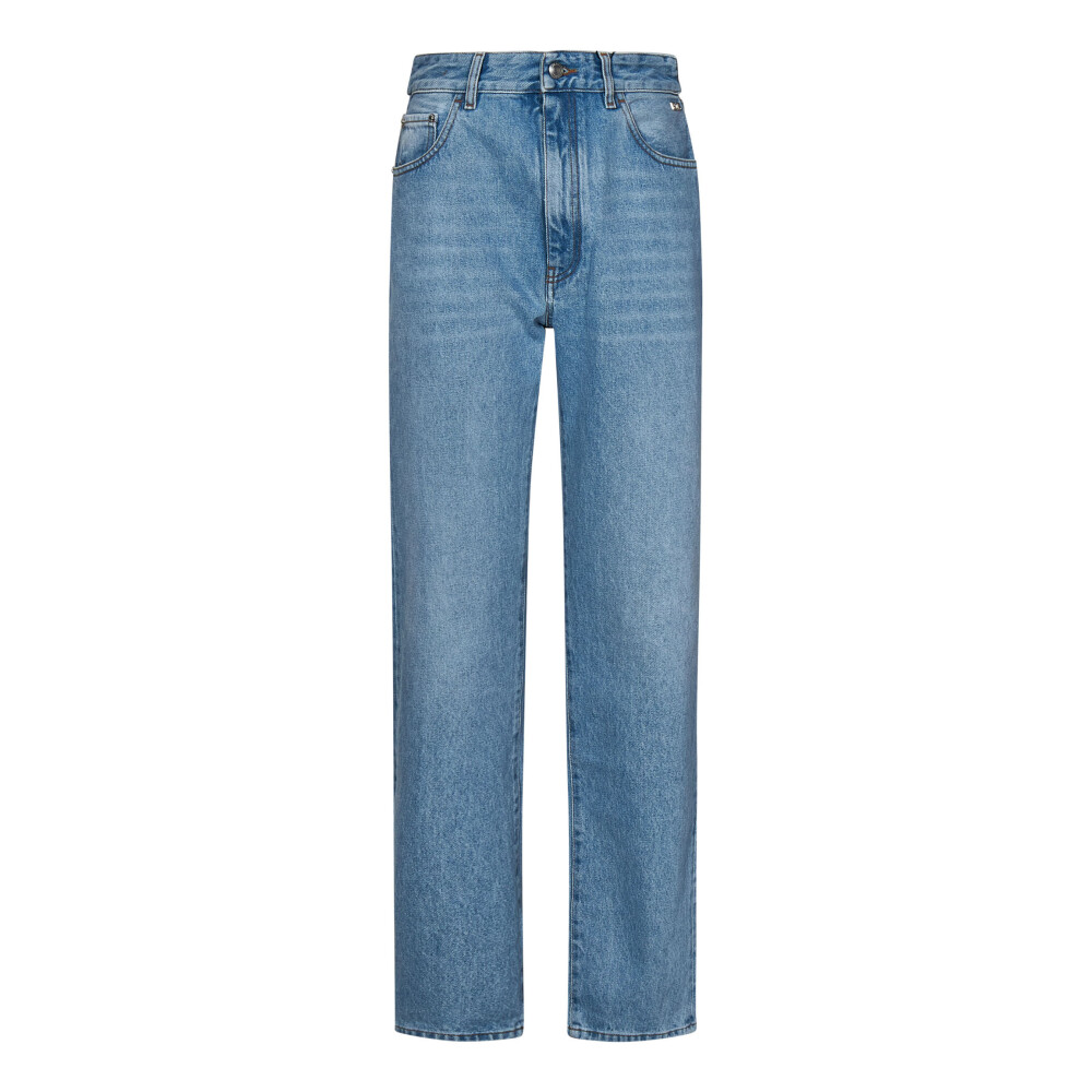 Högmidjade Straight-Leg Blåa Jeans | GCDS | Straight | Miinto.se
