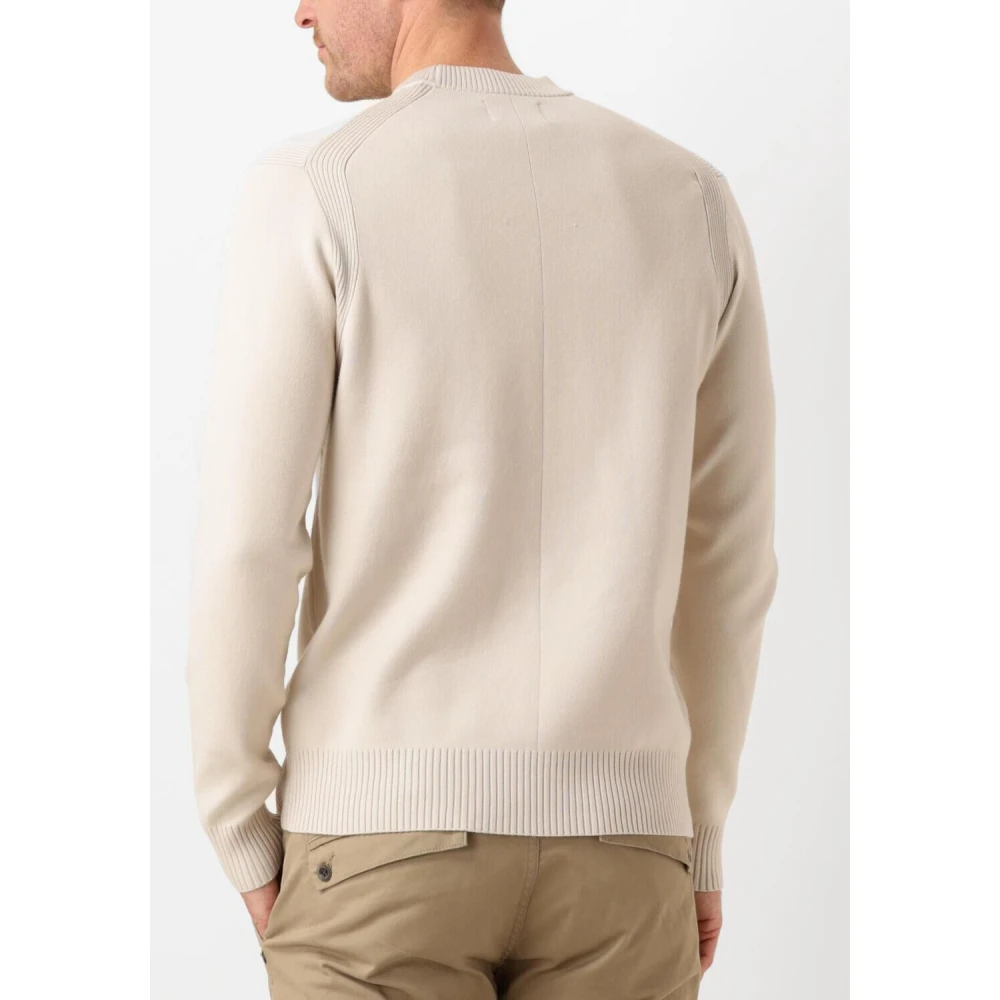 Dstrezzed Beige Mock Neck Trui voor Heren Beige Heren