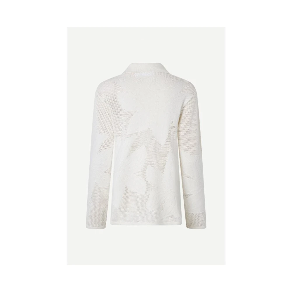 Samsøe Jacquard Bloes Met Bloemenprint White Dames