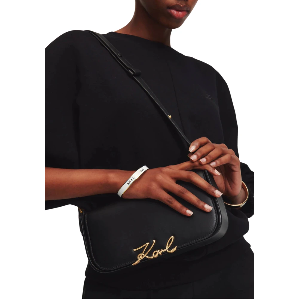 Karl Lagerfeld Tassen k signature crossbody a1w30039 black-vibration Black Dames