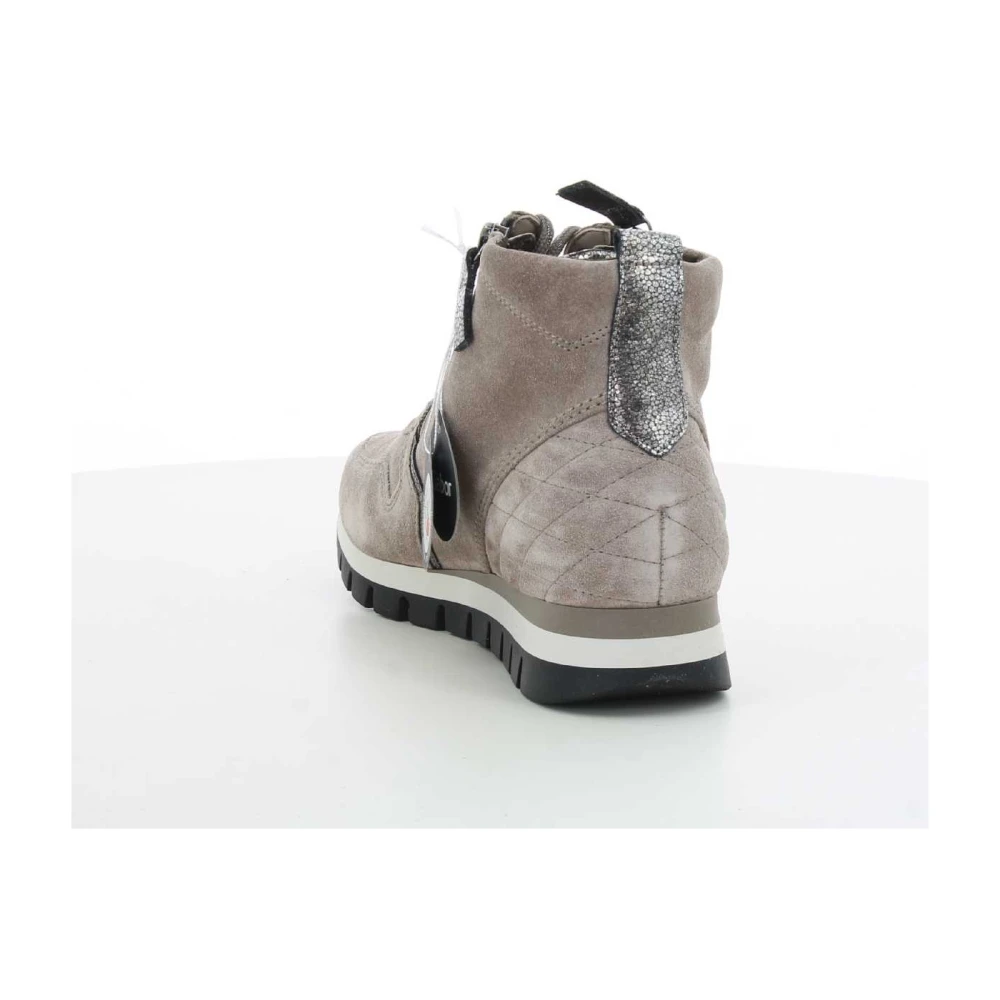 Gabor Stijlvolle Damessneakers in Taupe Gray Dames