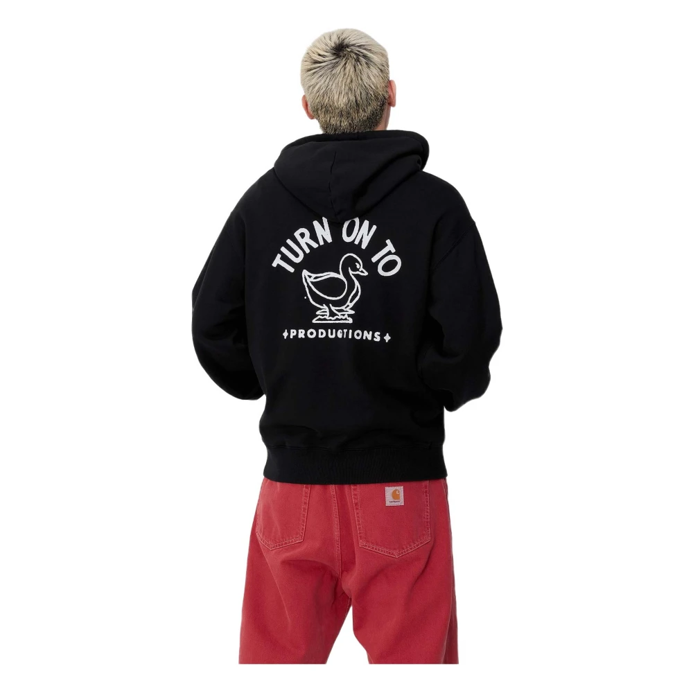 Carhartt WIP Stamp Hoodie Black Heren