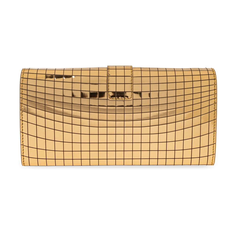 Salvatore Ferragamo Leren portemonnee Yellow Dames