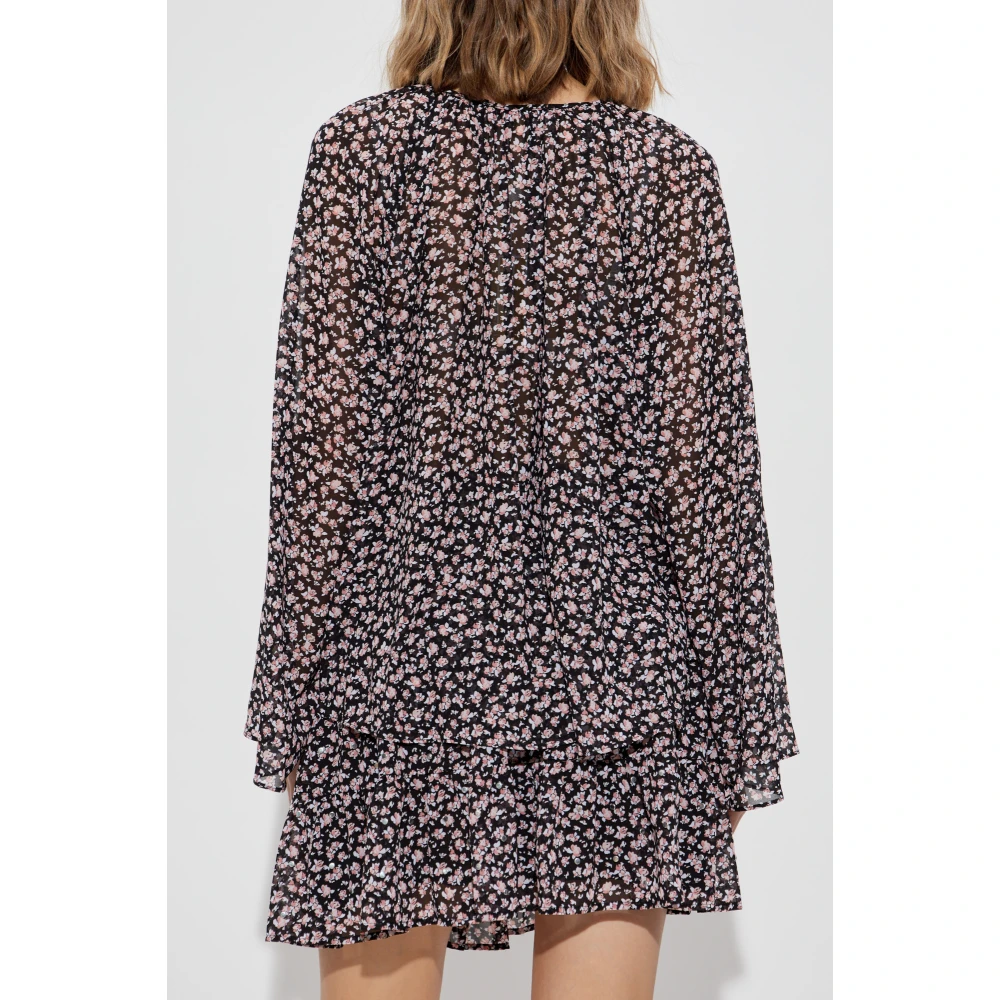 Michael Kors Bloemenprint top Black Dames