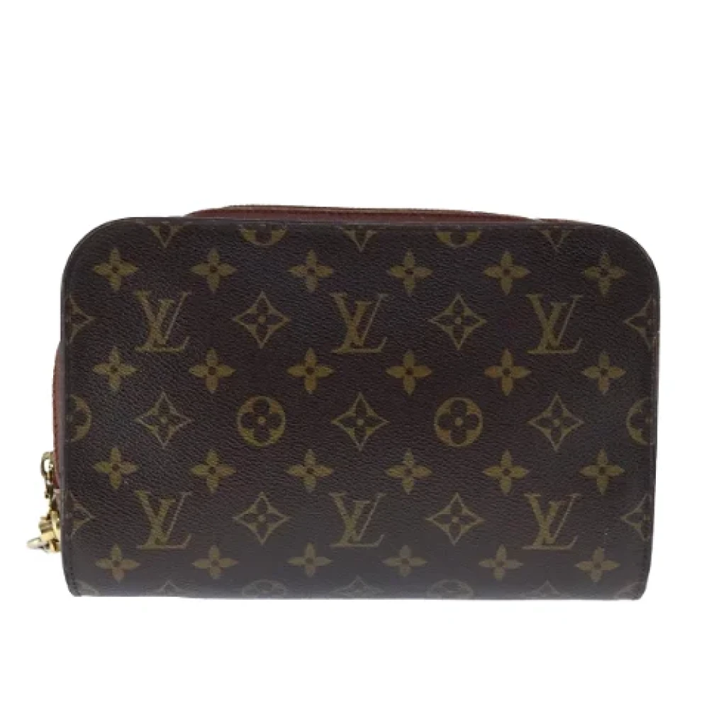 Louis Vuitton Vintage Pre-owned Canvas clutches Brown Dames