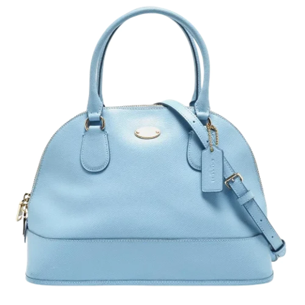 Coach Pre-owned Leather handbags Blue Unisex