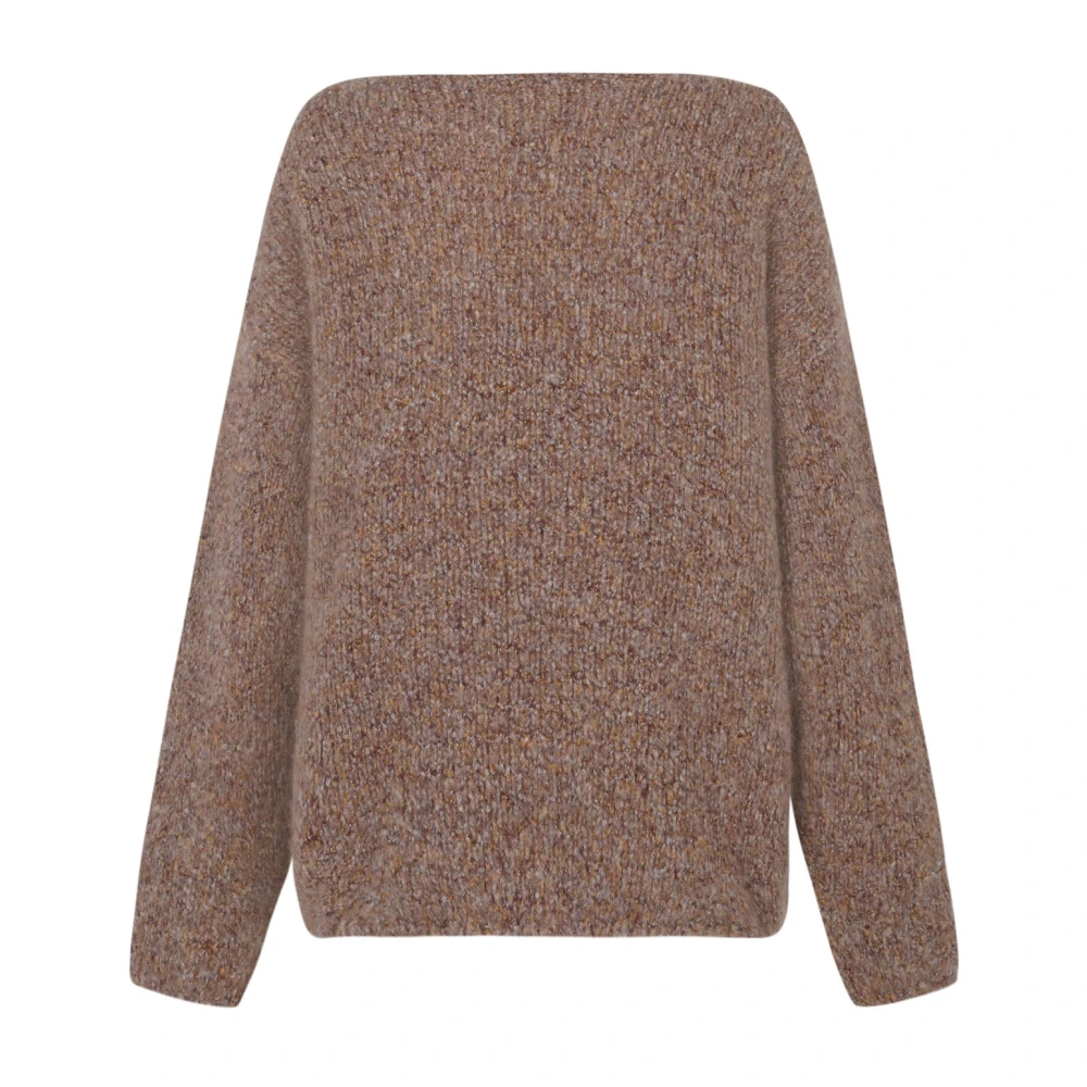 Cortana Roze Kasjmier Zijden Jersey Top Beige Dames