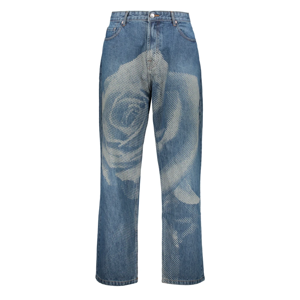 Market Rose Parade Jeans met Contraststiksels Blue Heren