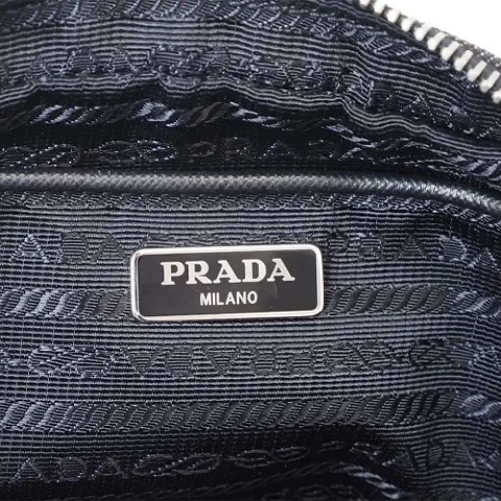 Prada Vintage Pre-owned Cotton prada-bags Black Dames