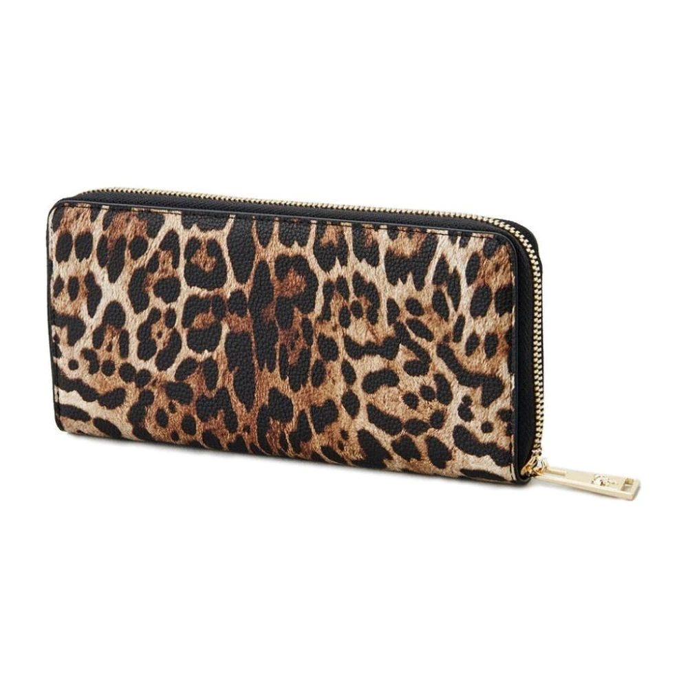 Plein Sport Ritssluiting Portemonnee met Merklogo Brown Dames