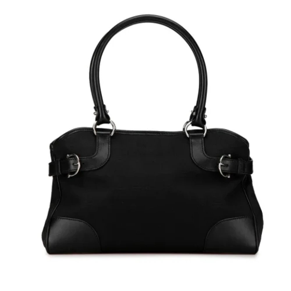 Salvatore Ferragamo Pre-owned Canvas handbags Black Dames